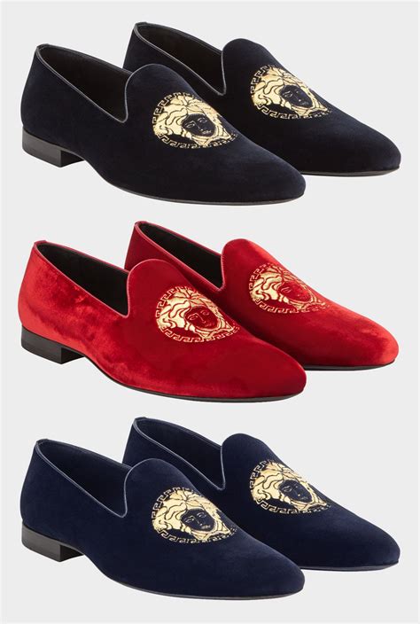 pinterest versace velvet loafers in 2019 prijs|Versace collection men's loafers.